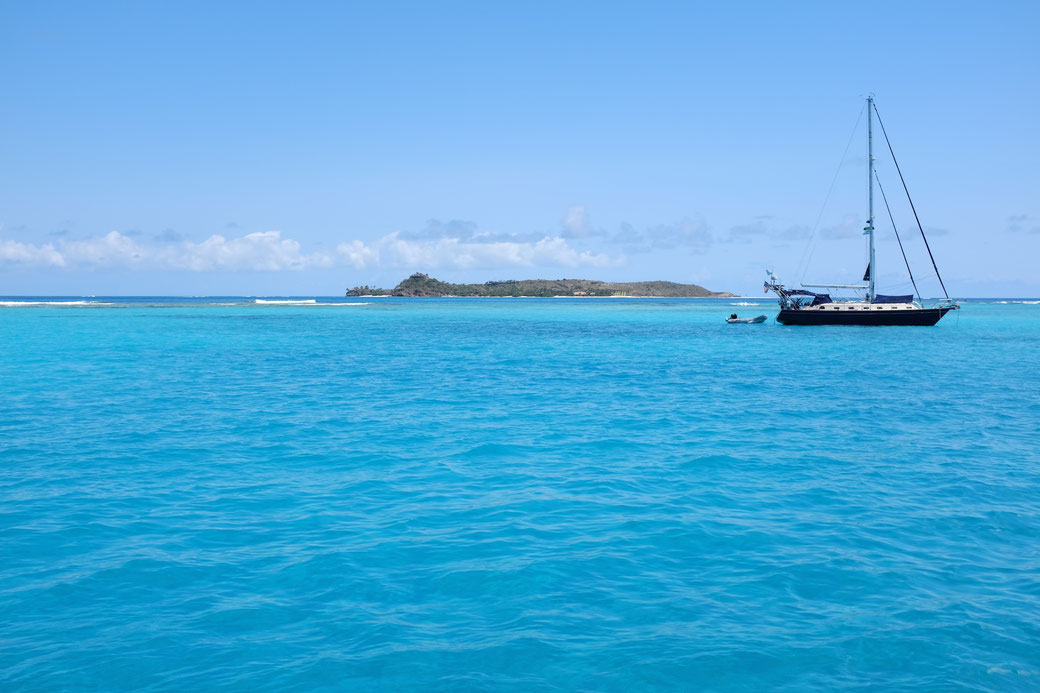 Unser Ankerplatz vor Eustatia Sound